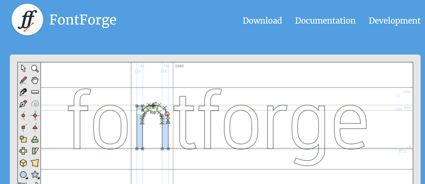 С помощью FontForge можно создать свой шрифт